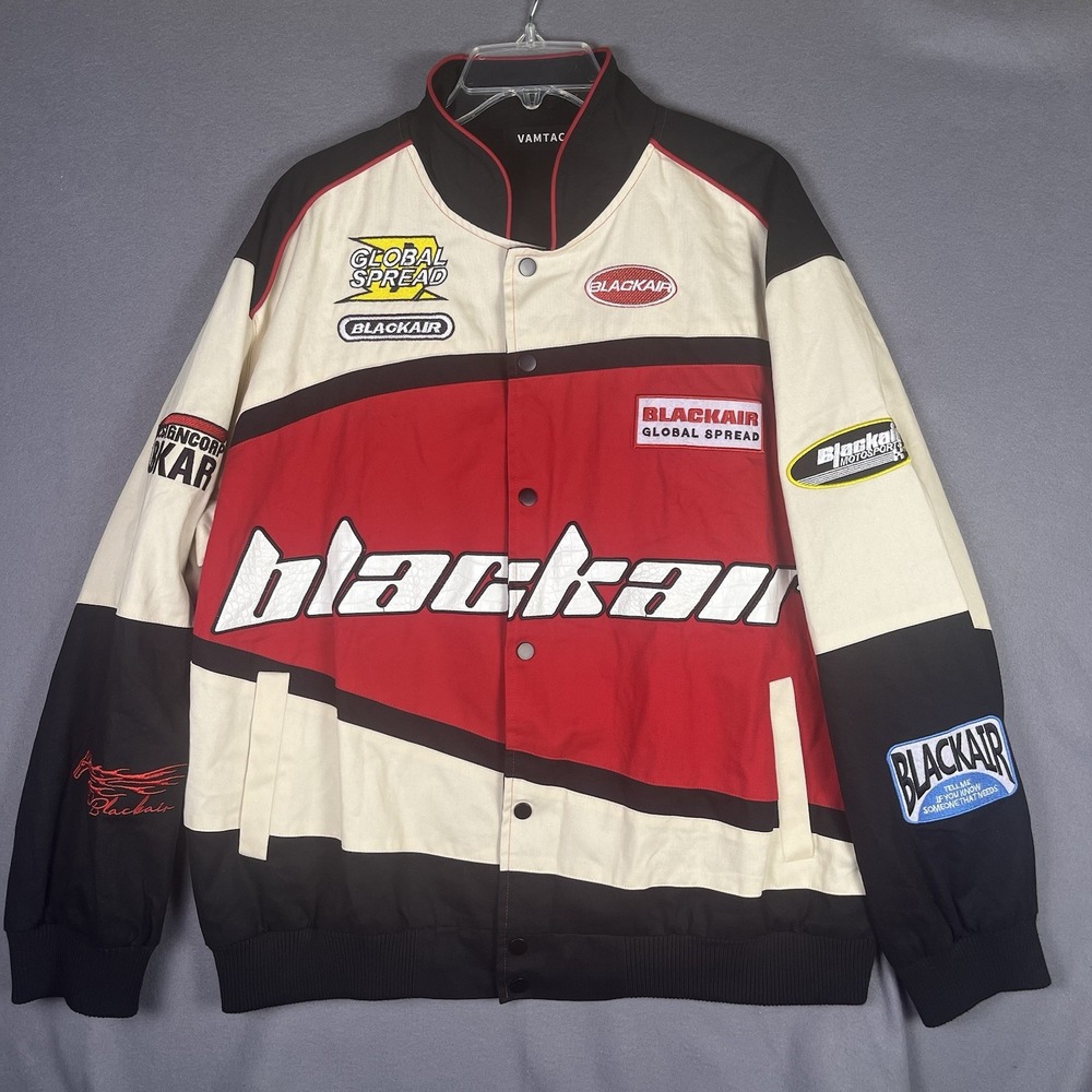 Blackair Patchwork‎ Motorsports Varsity Racing Jacket Vamtac Men's Large